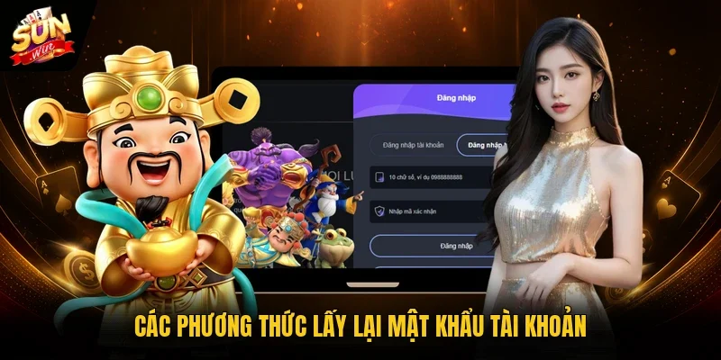 Các phương thức lấy lại mật khẩu tài khoản